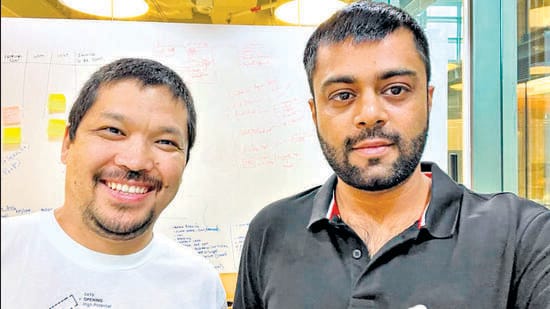 Ayan Uali and Atharva Sabnis, co-founders, NFT Labs, Inc. (HT PHOTO)