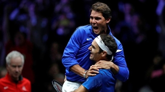 Rafael Nadal and Roger Federer