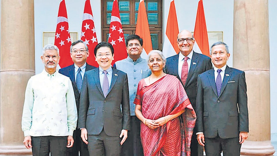 Recently, the inaugural India-Singapore Ministerial Roundtable (ISMR) was held in New Delhi on September 17, 2022. (ANI) Recently, the inaugural India-Singapore Ministerial Roundtable (ISMR) was held in New Delhi on September 17, 2022. (ANI) 
