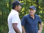 Anirban Lahiri with Greg Norman in Boston