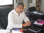 The new president of All India Football Federation (AIFF), Kalyan Chaubey(HT Photo) The new president of All India Football Federation (AIFF), Kalyan Chaubey(HT Photo)