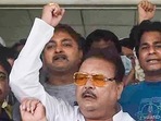 Trinamool Congress MLA Madan Mitra with supporters during a protest.(PTI file) Trinamool Congress MLA Madan Mitra with supporters during a protest.(PTI file)