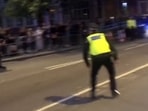 King Charles III: A roller skater almost crashed into King Charles III's car.