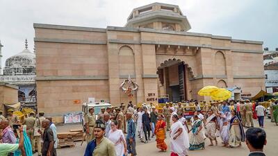 The management committee of Gyanvapi mosque has filed an application in Varanasi district court, seeking eight weeks’ time (PTI) The management committee of Gyanvapi mosque has filed an application in Varanasi district court, seeking eight weeks’ time (PTI)