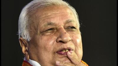 The Governor’s office confirmed that Arif Mohammad Khan’s meeting with RSS chief Mohan Bhagwat “was only a courtesy call.” (PTI) The Governor’s office confirmed that Arif Mohammad Khan’s meeting with RSS chief Mohan Bhagwat “was only a courtesy call.” (PTI)