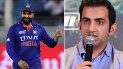 Rohit Sharma and Gautam Gambhir (R) Rohit Sharma and Gautam Gambhir (R)