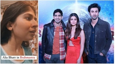 Brahmastra team reacts to popular video about Isha repeatedly taking Shiva's name in the film. Brahmastra team reacts to popular video about Isha repeatedly taking Shiva's name in the film.