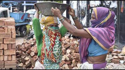 Bihar has a total of 2.24crore job card holders of which 1.09crore are active workers under the scheme, which is supported by the Centre and a defined share is given by the state government. (PTI) Bihar has a total of 2.24crore job card holders of which 1.09crore are active workers under the scheme, which is supported by the Centre and a defined share is given by the state government. (PTI)