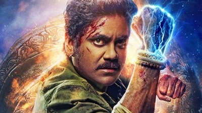 Nagarjuna in a poster from Brahmastra. Nagarjuna in a poster from Brahmastra.
