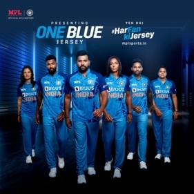 Team India's new jersey (Twitter/BCCI) Team India's new jersey (Twitter/BCCI)