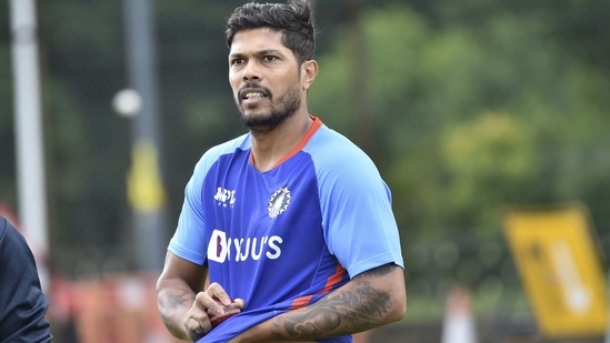 Umesh Yadav prepares to bowl in the nets(AP/File Photo)