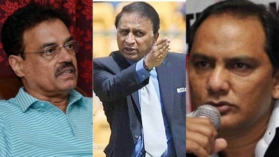 Dilip Vengsarkar; Sunil Gavaskar; Mohammad Azharuddin