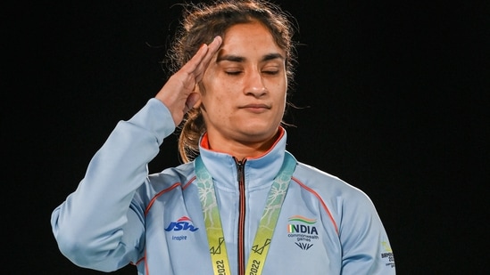 Vinesh Phogat of India(PTI)