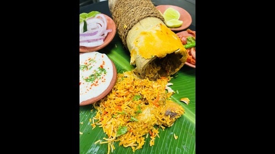 Murgh Bamboo Biryani made by chef Jerson Fernandes, culinary director, Novotel, Mumbai Murgh Bamboo Biryani made by chef Jerson Fernandes, culinary director, Novotel, Mumbai
