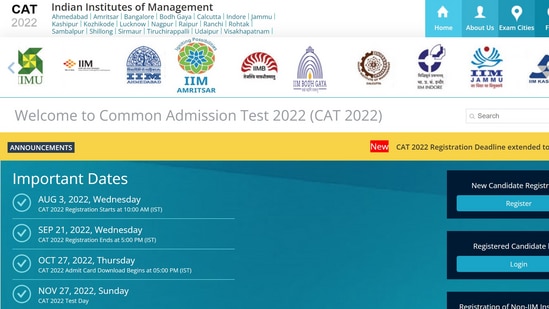 IIM CAT 2022 registration ends on September 21 IIM CAT 2022 registration ends on September 21
