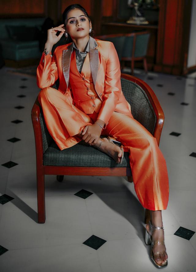 Priyanka wearing a designer dress by Tanmaya Dwivedi on her recent visit to Lucknow. Priyanka wearing a designer dress by Tanmaya Dwivedi on her recent visit to Lucknow.