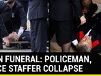 QUEEN FUNERAL: POLICEMAN, PALACE STAFFER COLLAPSE 