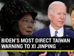 BIDEN'S MOST DIRECT TAIWAN WARNING TO XI JINPING BIDEN'S MOST DIRECT TAIWAN WARNING TO XI JINPING