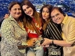 Kriti Sanon with parents Rahul Sanon and Geeta Sanon, and sister Nupur Sanon. Kriti Sanon with parents Rahul Sanon and Geeta Sanon, and sister Nupur Sanon.