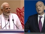 PM Modi and Infantino PM Modi and Infantino