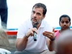 Congress leader Rahul Gandhi interacts with the fisher folks during the padayatra on the 12th day of party's Bharat Jodo Yatra, Punnapra Aravukad, in Alappuzha on Monday. Congress leader Rahul Gandhi interacts with the fisher folks during the padayatra on the 12th day of party's Bharat Jodo Yatra, Punnapra Aravukad, in Alappuzha on Monday.
