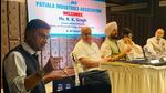 Union power minister RK Singh addressing members of Patiala Industrial Association on Monday. (@RajKSinghIndia/Twitter) Union power minister RK Singh addressing members of Patiala Industrial Association on Monday. (@RajKSinghIndia/Twitter)
