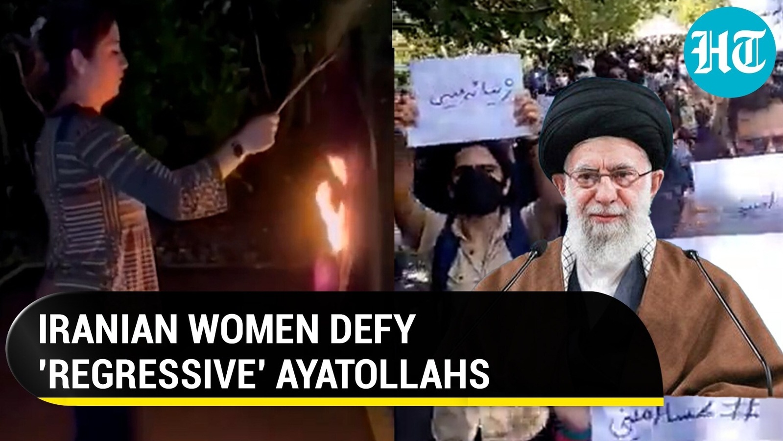 Iran women burn Hijabs, cut hair to protest moral policing, enforced