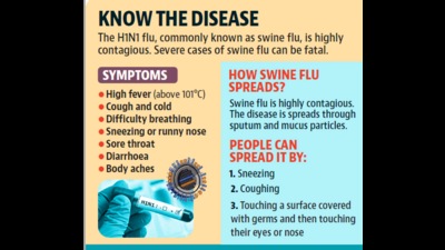 With the city witnessing an increase in swine flu (H1N1) infections, civil surgeon Dr Hintinder Kaur issued an advisory urging residents to take preventive measures including social distancing, maintaining hand hygiene and covering face while going out in public places to stop the spread of the disease. (HT File)