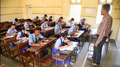 Tentative dates for Higher Secondary Certificate (HSC) and Secondary School Certificate (SSC) exams were released on Monday. (HT FILE PHOTO)