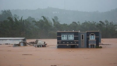 Hurricane Fiona: A home is submerged in floodwaters caused by Hurricane Fiona in Cayey, Puerto Rico. (AP) Hurricane Fiona: A home is submerged in floodwaters caused by Hurricane Fiona in Cayey, Puerto Rico. (AP)