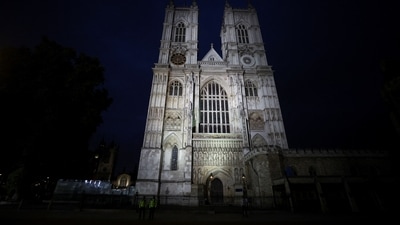 Queen Elizabeth II's Funeral: A general view of Westminster Abbey in London. (Reuters)