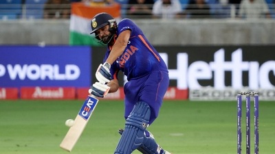 India's Rohit Sharma in action during a T20I match (REUTERS)