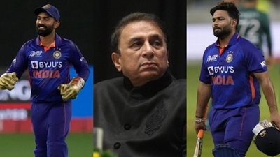 Dinesh Karthik; Sunil Gavaskar; Rishabh Pant Dinesh Karthik; Sunil Gavaskar; Rishabh Pant
