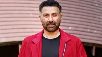 Sunny Deol poses during a promotional event for his upcoming film Chup, in Mumbai, Sept. 10, 2022. (PTI) Sunny Deol poses during a promotional event for his upcoming film Chup, in Mumbai, Sept. 10, 2022. (PTI)