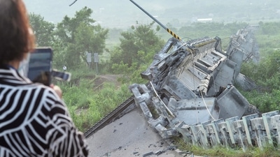 The latest quake hit around 10 am (0200 GMT), 66 kilometres (41 miles) south-southwest of the coastal city of Hualien at a depth of 13 kilometres, the United States Geological Survey (USGS) said. Taiwan's central weather bureau put the magnitude at 5.9.&nbsp; (AFP)
