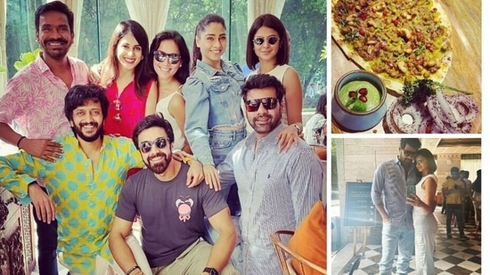 Jennifer Winget spends Sunday afternoon with Shabir Ahluwalia, Riteish Deshmukh, Genelia, Ashish Chowdhry, Mushtaq Sheikh, Samita Bangargi and Kanchi Kaul.&nbsp;