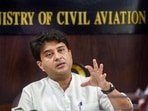Union minister of civil aviation Jyotiraditya Scindia. (PTI Photo) Union minister of civil aviation Jyotiraditya Scindia. (PTI Photo)
