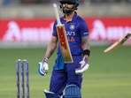 India's Virat Kohli reacts as he walks off the field after losing his wicket India's Virat Kohli reacts as he walks off the field after losing his wicket