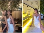 Khushi Kapoor is all geared up for her big Bollywood debut, The Archies, which is a film by Zoya Akhtar. The star kid often takes out time from her hectic shooting schedule to spend with her friends over lunch or dinner. Recently, she stepped out with her BFF in a basic white ribbed dress.(Instagram/@khushi05k)