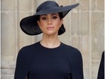 Meghan Markle at the funeral of Queen Elizabeth II. Meghan Markle at the funeral of Queen Elizabeth II.