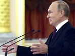 Armenia- Azerbaijan Conflict: Russian President Vladimir Putin delivers a speech in Moscow.(AP) Armenia- Azerbaijan Conflict: Russian President Vladimir Putin delivers a speech in Moscow.(AP)