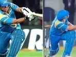 Sachin Tendulkar in action for India Legends. Sachin Tendulkar in action for India Legends.