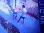 Screengrab from the viral CCTV footage shared by news agency ANI.