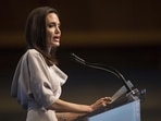Actor and UNHCR Special Envoy Angelina Jolie has reached Pakistan to help people affected by floods.(AP) Actor and UNHCR Special Envoy Angelina Jolie has reached Pakistan to help people affected by floods.(AP)