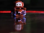 In the experiment, a self-driving golf cart was fitted with two large, remote-controlled robotic eyes similar to Pixar movie Cars. In the experiment, a self-driving golf cart was fitted with two large, remote-controlled robotic eyes similar to Pixar movie Cars.