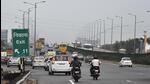 The construction of the eight-lane HHC flyover commenced in November 2014. The Delhi-Jaipur carriageway first opened in March 2017, while the rest of the flyover opened to traffic months later. (Vipin Kumar/HT Photo) The construction of the eight-lane HHC flyover commenced in November 2014. The Delhi-Jaipur carriageway first opened in March 2017, while the rest of the flyover opened to traffic months later. (Vipin Kumar/HT Photo)