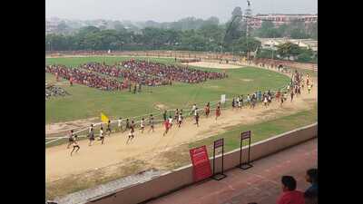 Aspirants of Agniveer on the first day of the 21-day army recruitment rally under Agnipath Scheme that commenced in Agra on Tuesday. (Sourced) Aspirants of Agniveer on the first day of the 21-day army recruitment rally under Agnipath Scheme that commenced in Agra on Tuesday. (Sourced)