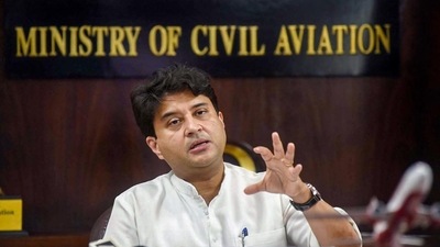 Union minister of civil aviation Jyotiraditya Scindia. (PTI Photo)
