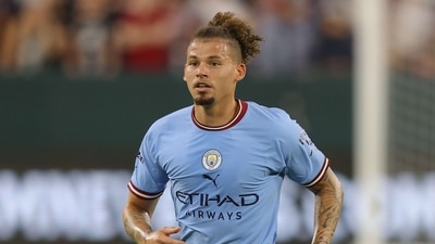 Kalvin Phillips in action for Manchester City. (AFP)