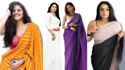 Sidhidata sarees look rather modern in character. Sidhidata sarees look rather modern in character.